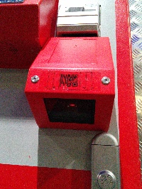 Der QR-Code-Leser vom Automaten