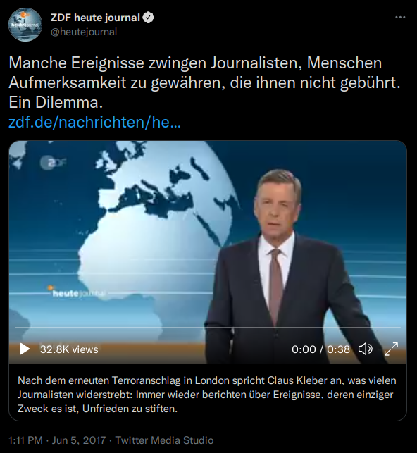 Manche Ereignisse zwingen Journalisten, Menschen Aufmerksamkeit zu gewähren, die ihnen nicht gebührt. Ein Dilemma.