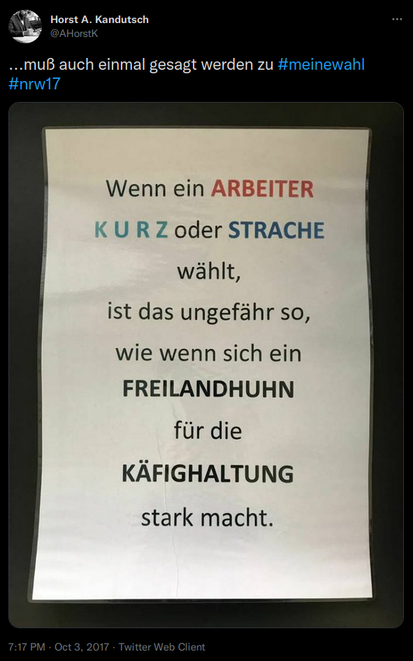...muß auch einmal gesagt werden zu #meinewahl #nrw17 + Bild mit Inhalt