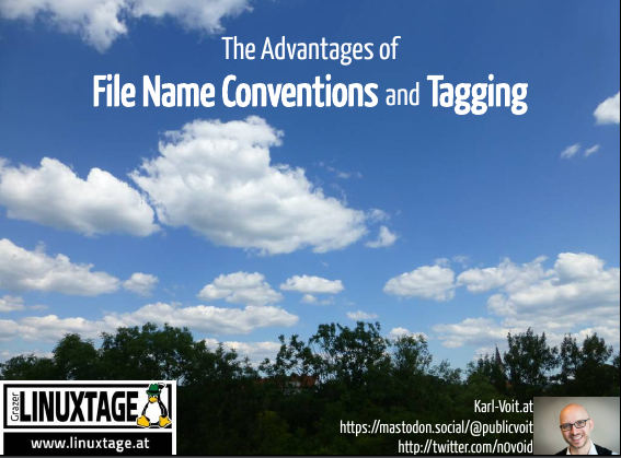A screenshot showing the title page of my slide deck